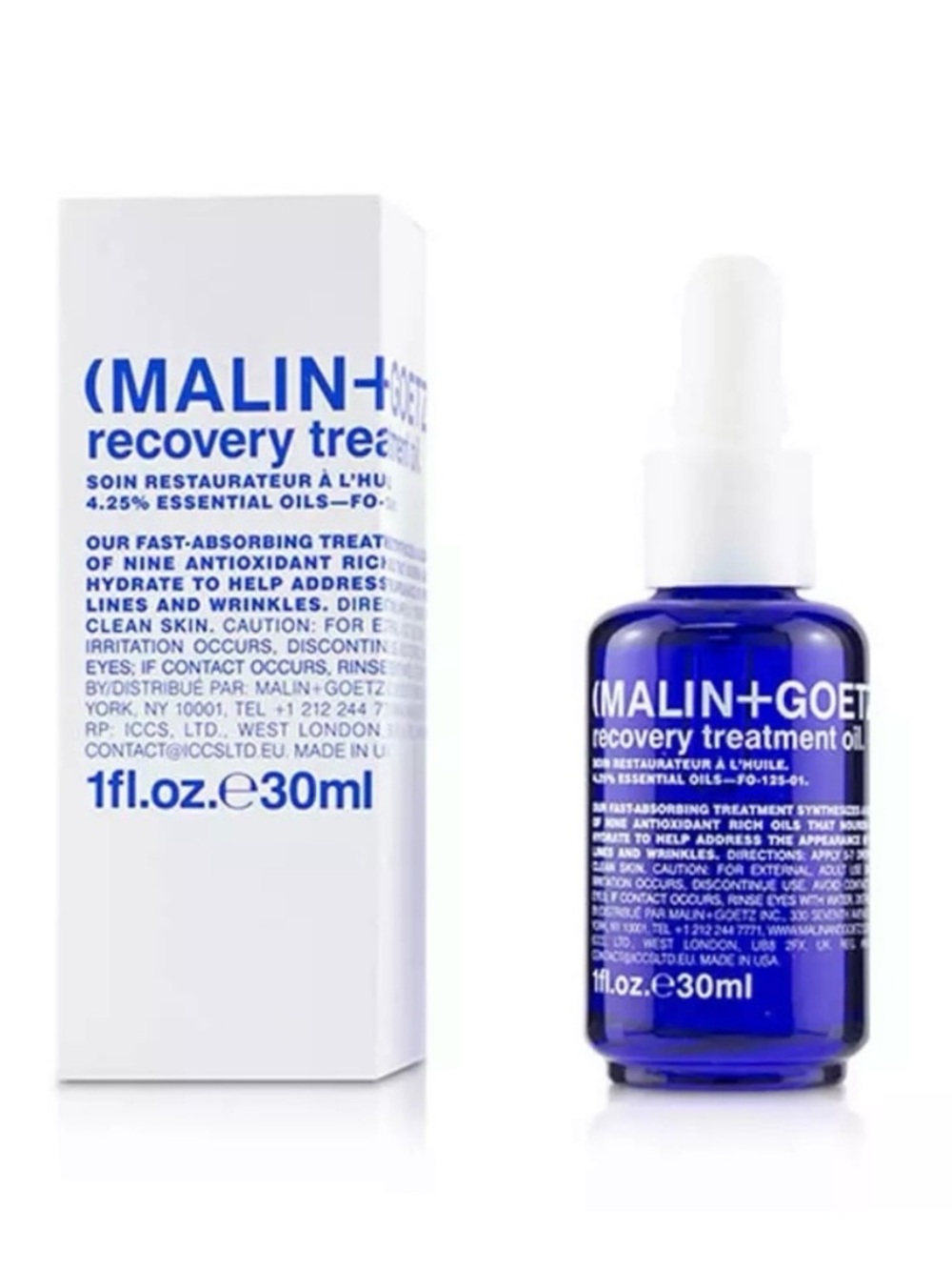 Malin + Goetz Recovery Treatment Oil Full Size 1 fl oz. / 30 mL brand new in box